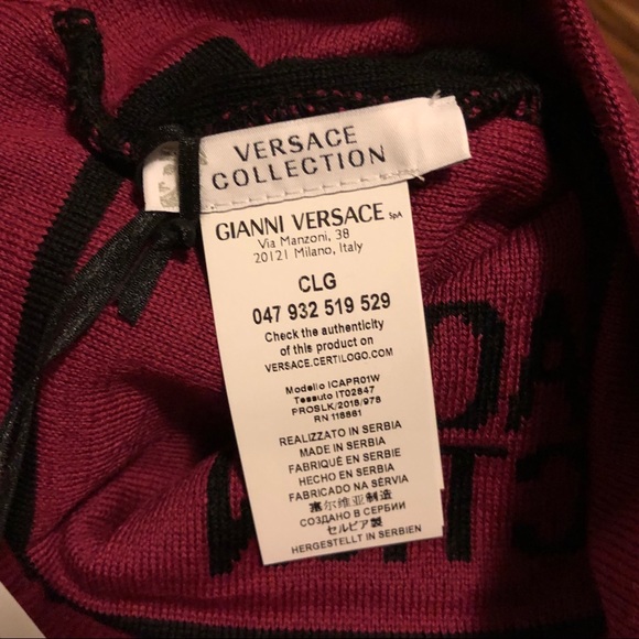 SOLD Ⓜ️ Versace Collection Unisex Color Block Hat - Picture 6 of 7